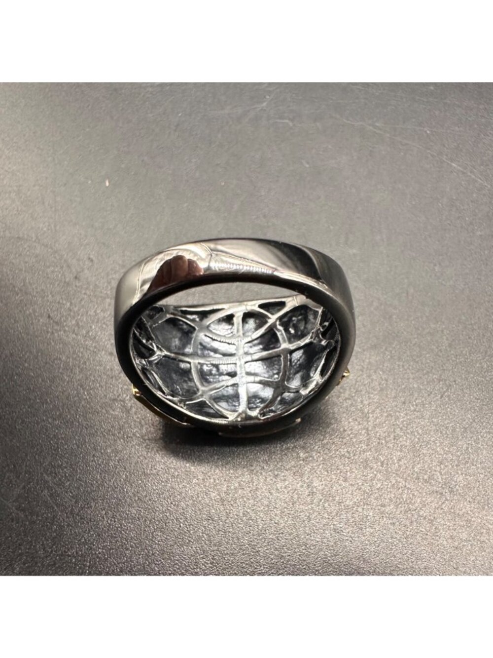 Leaf Botanical Ring Size 8 Sterling Silver Rhodium 18K Gold Vermeil Statement - Picture 7 of 11